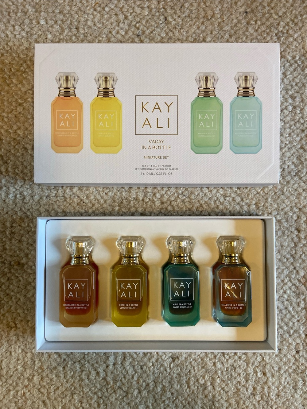 Kayali Vacay in a Bottle Miniature Travel Set